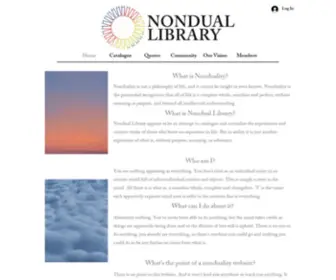 Nonduallibrary.com(Nondual Library) Screenshot