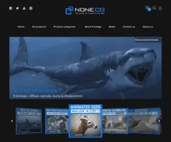 Nonecg.com(Download and buy 3D professional models on) Screenshot