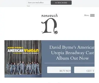 Nonesuch.com(Nonesuch Records) Screenshot