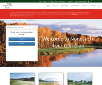 Nonesuchgolf.com(Nonesuch River Golf Club) Screenshot