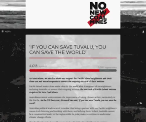 Nonewcoalmines.org.au(Nonewcoalmines) Screenshot