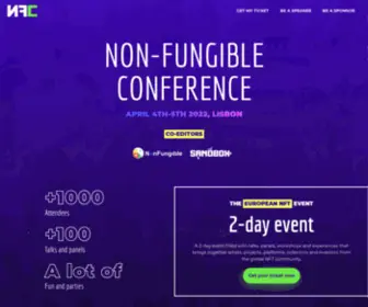 Nonfungibleconference.com(NON FUNGIBLE CONFERENCE) Screenshot