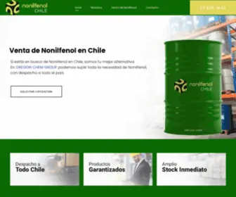 Nonilfenol.cl(Venta de Nonilfenol en Chile) Screenshot