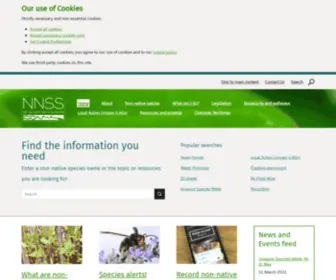 Nonnativespecies.org(NNSS) Screenshot