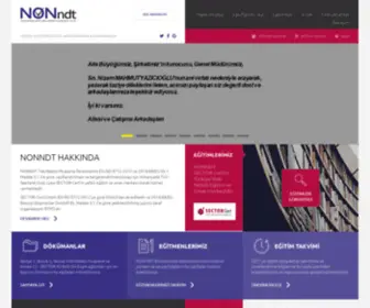 Nonndt.com(Tahribatsız Muayene için Personel Eğitimi ve Kalifikasyonu) Screenshot