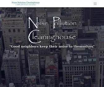 Nonoise.org(Noise Pollution Clearinghouse) Screenshot