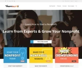 Nonprofitally.com(How to Start a Nonprofit) Screenshot