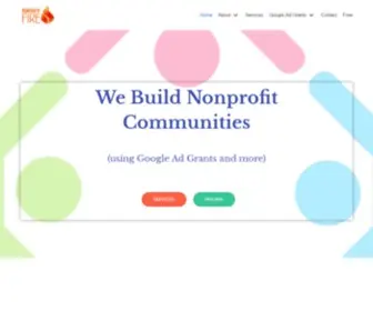 Nonprofitfire.org(Building Nonprofit Communities with Google Ad Grants) Screenshot