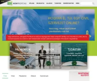 Nonprofit.hu(Civilekről nem csak civileknek) Screenshot
