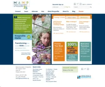 Nonprofitmaine.org(Maine association of nonprofits) Screenshot