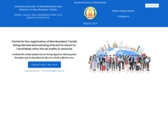 Nonresidenttamil.org(Commissionerate of Rehabilitation and Welfare of Non Resident Tamils) Screenshot