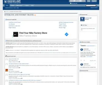 Nonrev.net(Interline and Nonrev Travel) Screenshot