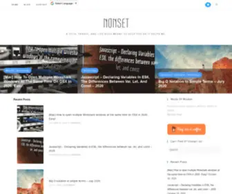 Nonset.com(A tech) Screenshot