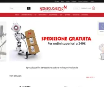 Nonsoloaudio.it(Progettazione di Sistemi Audio Broadcast Video e Luci) Screenshot