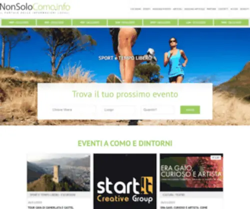 Nonsolocomo.info(Il portale di eventi e comunicazione per Como e provincia) Screenshot