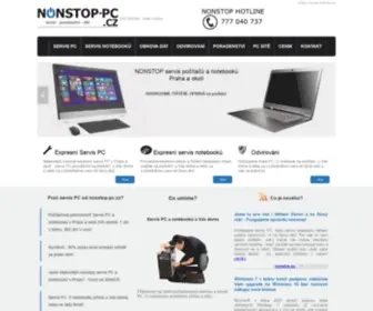 Nonstop-PC.cz(Servis notebooků) Screenshot