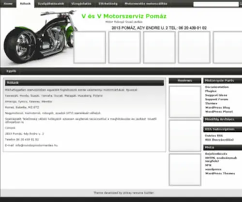 Nonstopmotormentes.hu(Tárhely) Screenshot