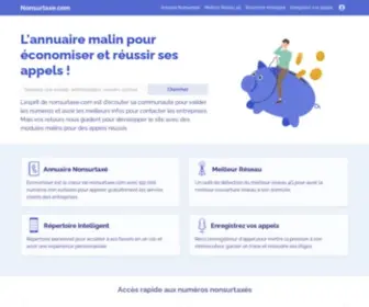 Nonsurtaxe.com(L'annuaire malin) Screenshot