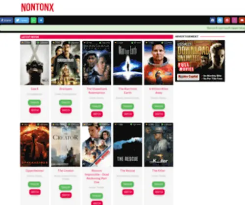 Nontonx.com(Cloudron) Screenshot