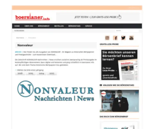Nonvaleur-Nachrichten.de(Hankes Börsenbrief) Screenshot