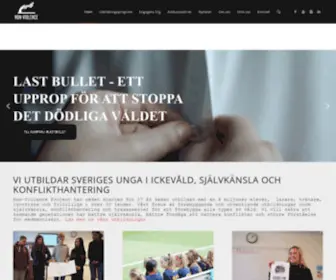 Nonviolencesweden.com(Non-Violence Project Sweden) Screenshot