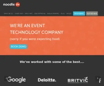 Noodlelive.com(We're An Event Technology Company) Screenshot