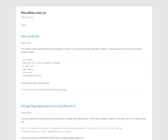 Noodles.net.nz(Nick Le Mouton) Screenshot