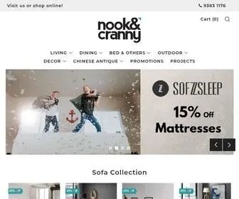 Nookandcranny.com(Online Furniture Singapore) Screenshot