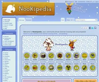 Nookipedia.com(Animal crossing wiki) Screenshot