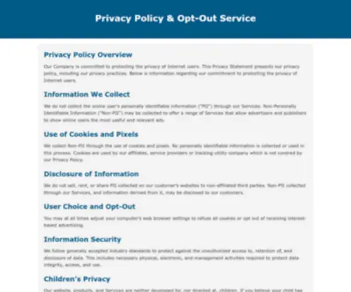 Noolt.com(Privacy Policy & Opt) Screenshot