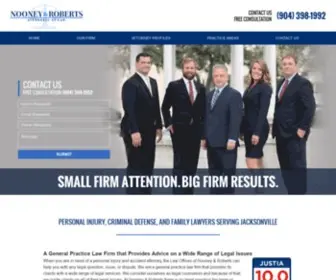 Nooneyandroberts.com(Jacksonville Personal Injury Lawyer) Screenshot