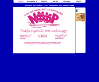 Noop.fi(Ompelimo ja korjaamo Nööp Oy) Screenshot