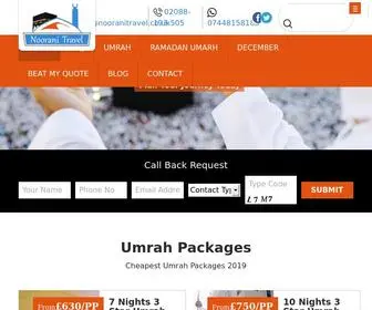 Nooranitravel.co.uk(Hajj and Umrah Deals UK) Screenshot