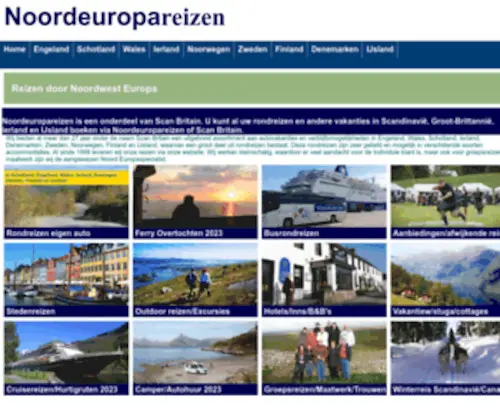 Noordeuropareizen.nl(Voor uw reizen in Noord Europa Noordeuropareizen) Screenshot