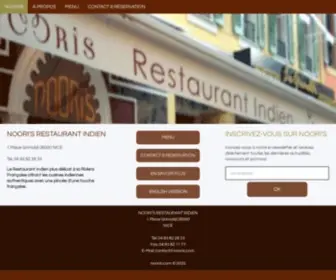 Nooris.com(Restaurant Indien à Nice) Screenshot