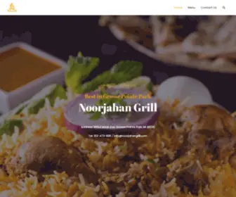 Noorjahangrill.com(Indian Restaurant Located in Gross Pointe Park Michigan) Screenshot