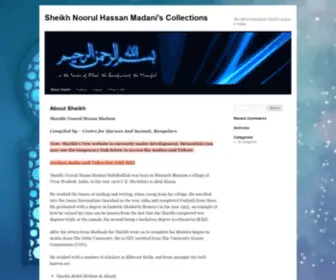 Noorulhasanmadani.com(Sheikh Noorul Hassan Madani's Collections) Screenshot