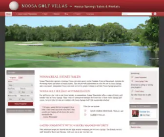 NoosagolfVillas.com(Noosa Real Estate) Screenshot