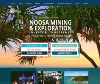 Noosaminingconference.com.au(Noosa Mining) Screenshot