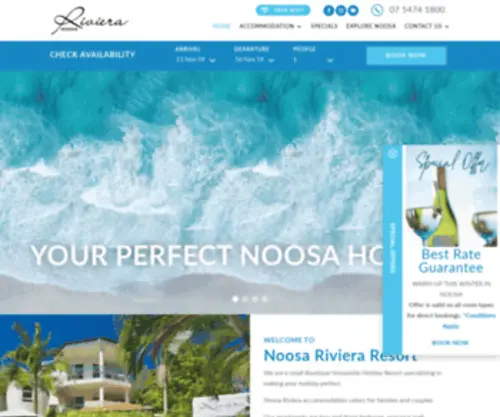 Noosariviera.com.au(Noosaville accommodation) Screenshot