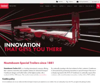 Nooteboom.com(Nooteboom Trailers B.V) Screenshot