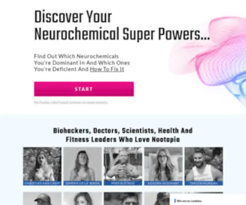 Nootopia.com(Brain Performance Optimization) Screenshot