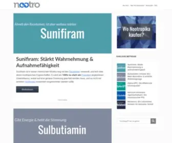 Nootro.de(Infos über Nootropika) Screenshot
