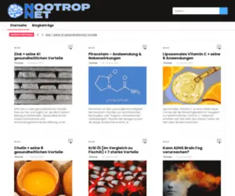 Nootrop.net(Biohacking) Screenshot