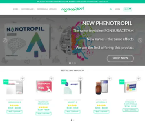 Nootropicspot.com(Nootropicspot) Screenshot