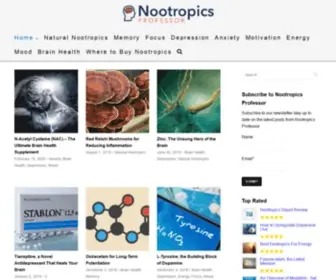 Nootropicsprofessor.com(Nootropics Professor) Screenshot