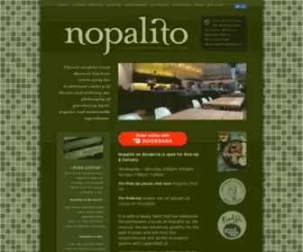 Nopalitosf.com(Nopalito) Screenshot
