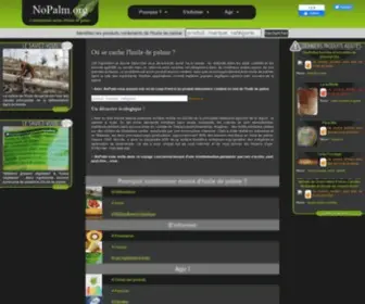 Nopalm.org(Site d'information sur l'huile de palme) Screenshot