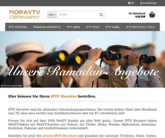 Nopaytv.de(ZaapTV, NOPAYTV, Fernsehen über das Internet) Screenshot