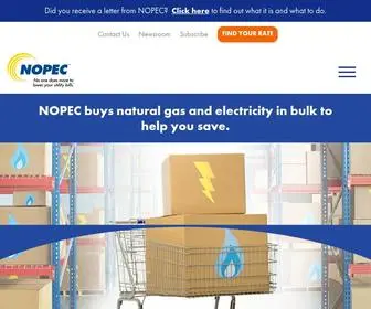 Nopec.org(Save on Energy Costs) Screenshot